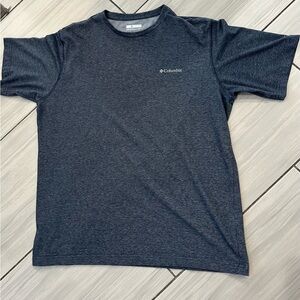 Columbia Men's Charcoal/Blue Short Sleeve Tee